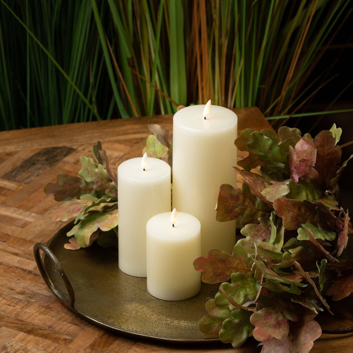 Luxe Collection Natural Glow 3 x 6 LED Cream Candle