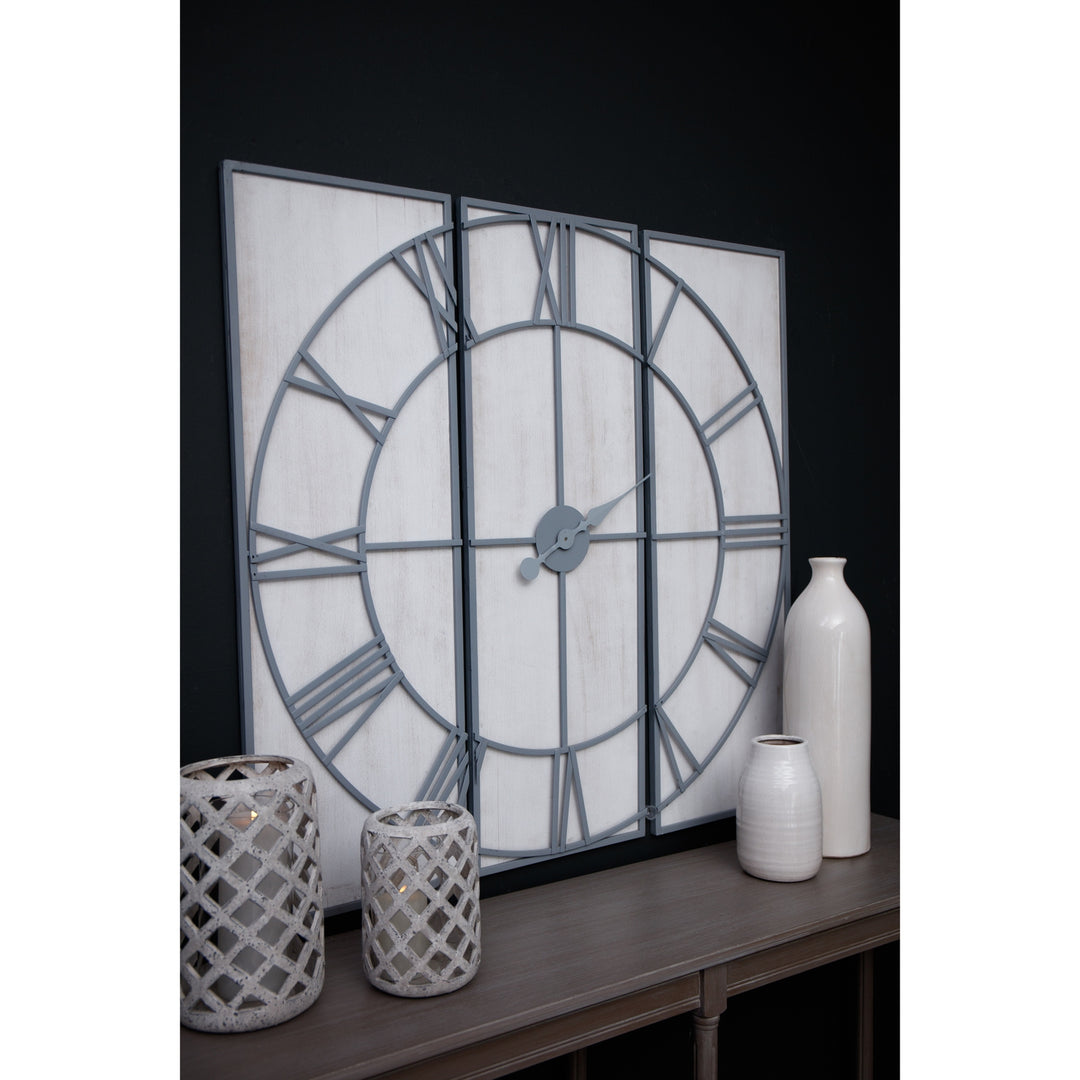 Roza Panelled Wall Clock