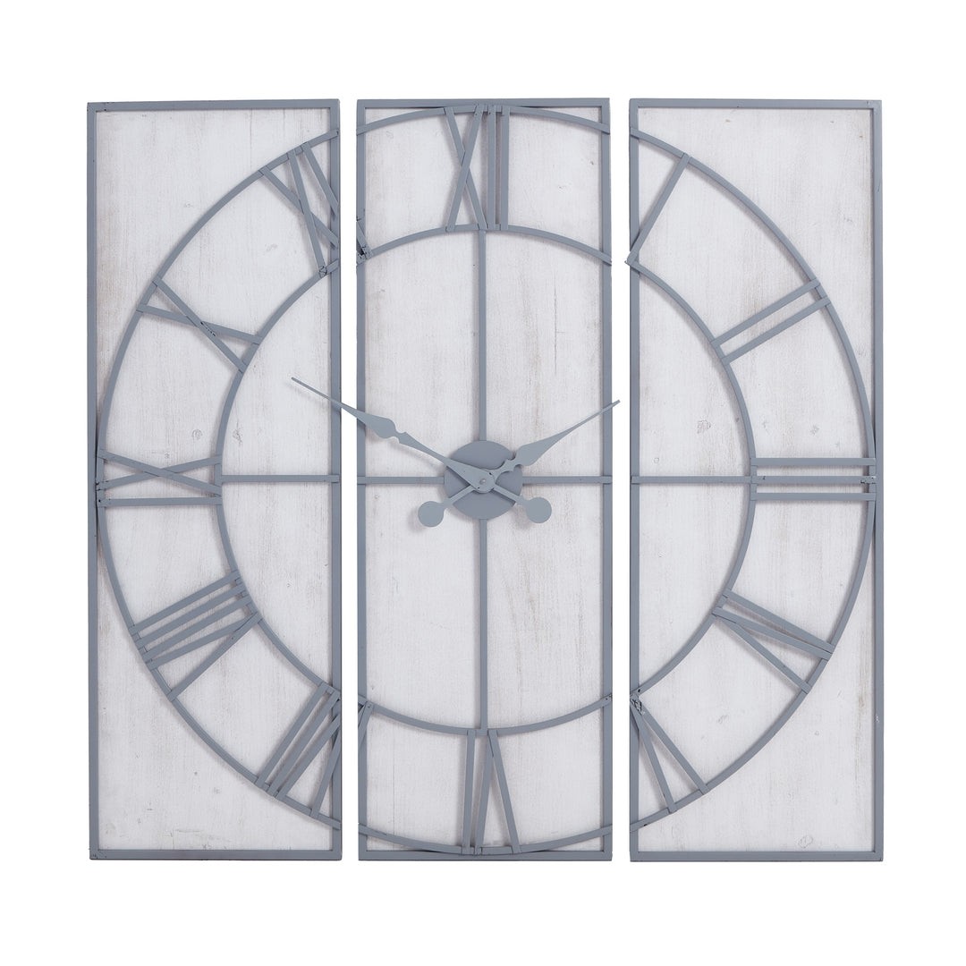 Roza Panelled Wall Clock