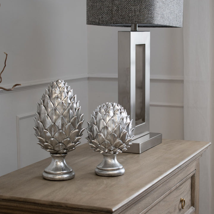 Silver Pinecone Finial