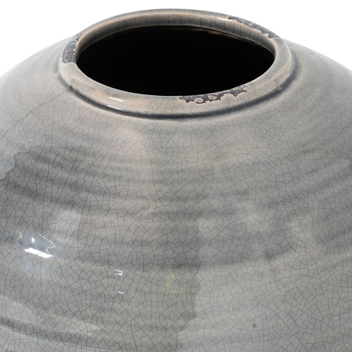 Garda Grey Glazed Tiber Vase