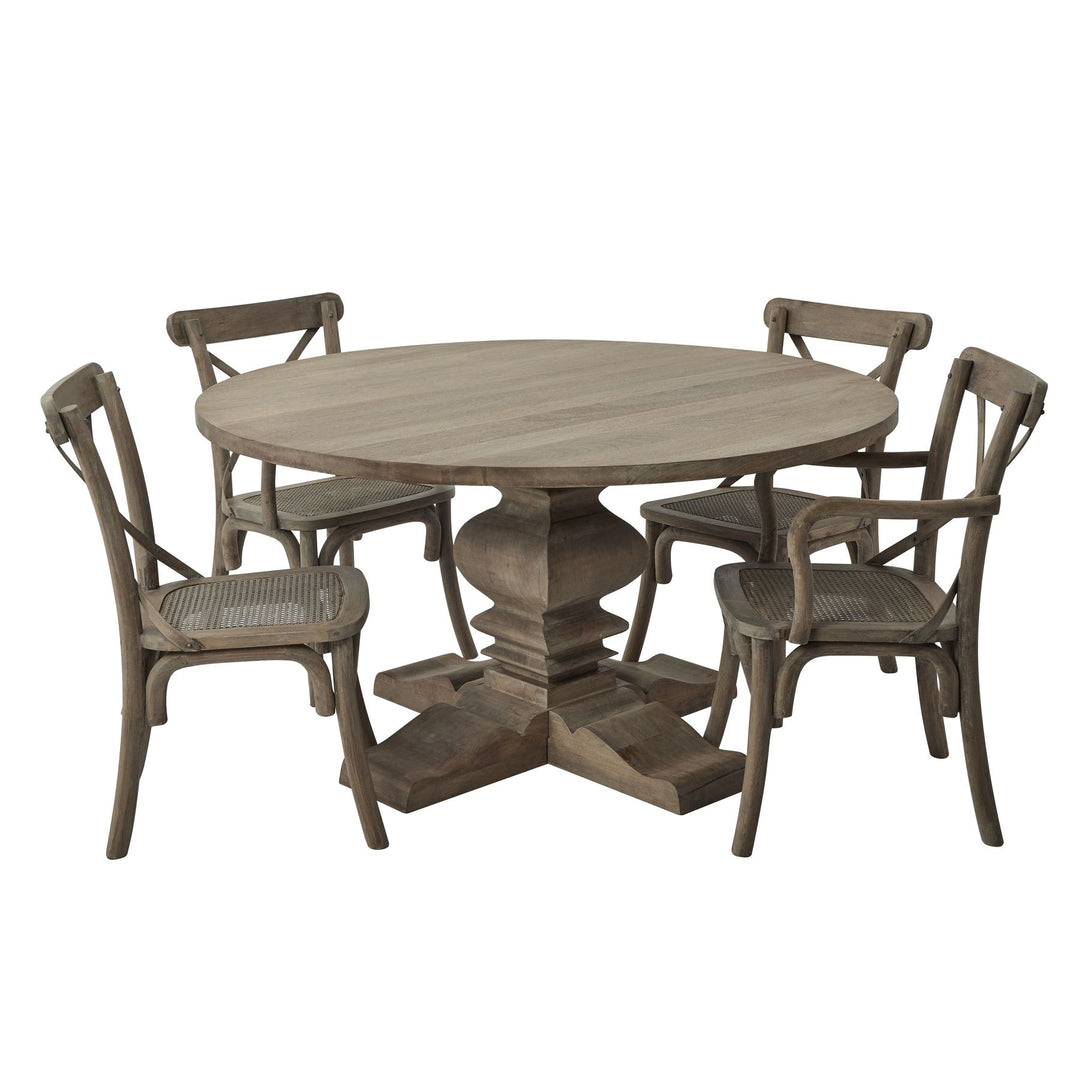 Copgrove Collection Round Pedestal Dining Table