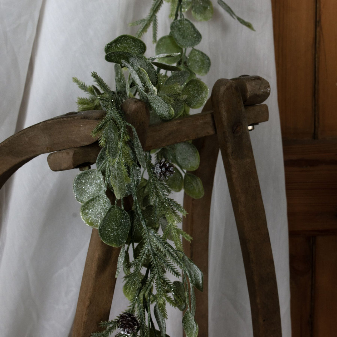 Frosted Pine And Eucalyptus Garland