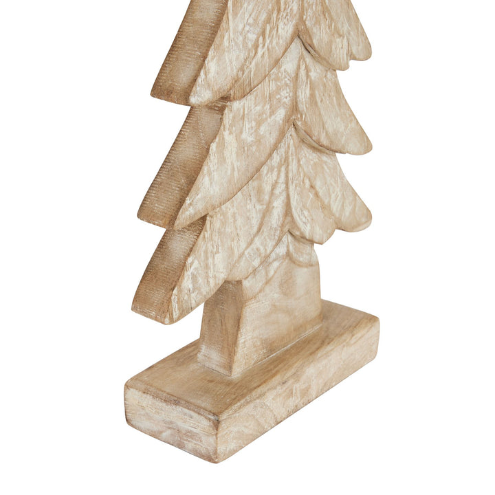 Carved Wood Large Christmas Tree