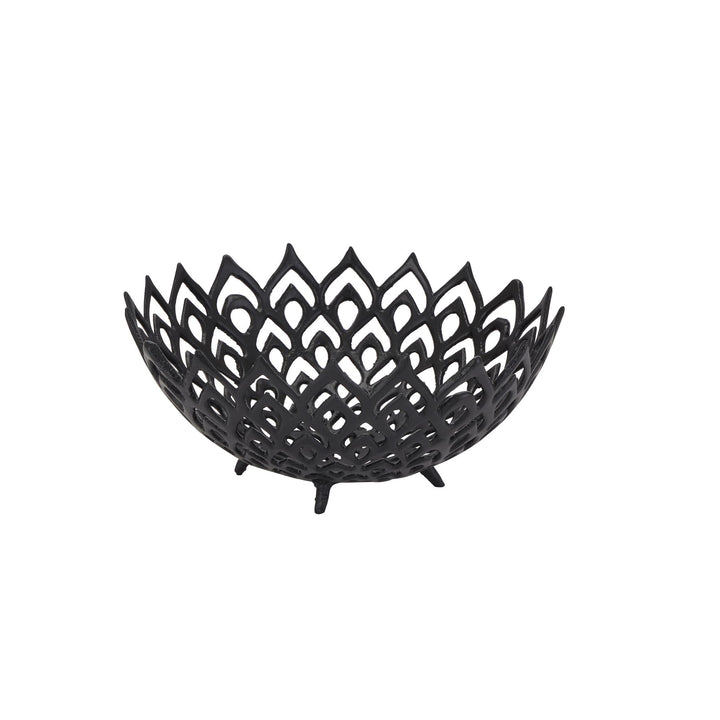 Black Cast Lattice Bowl