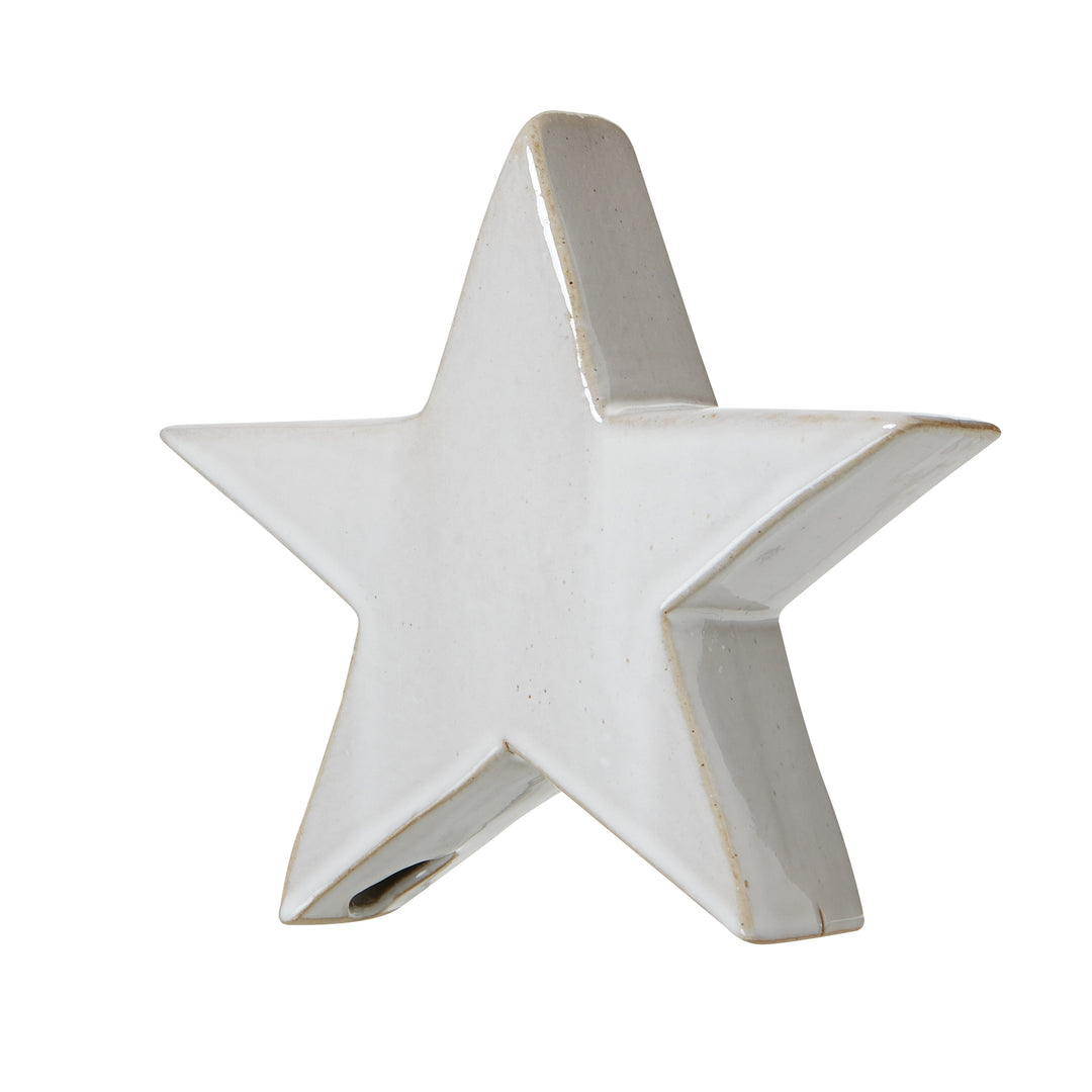 Medium Ceramic Standing Star Decoration