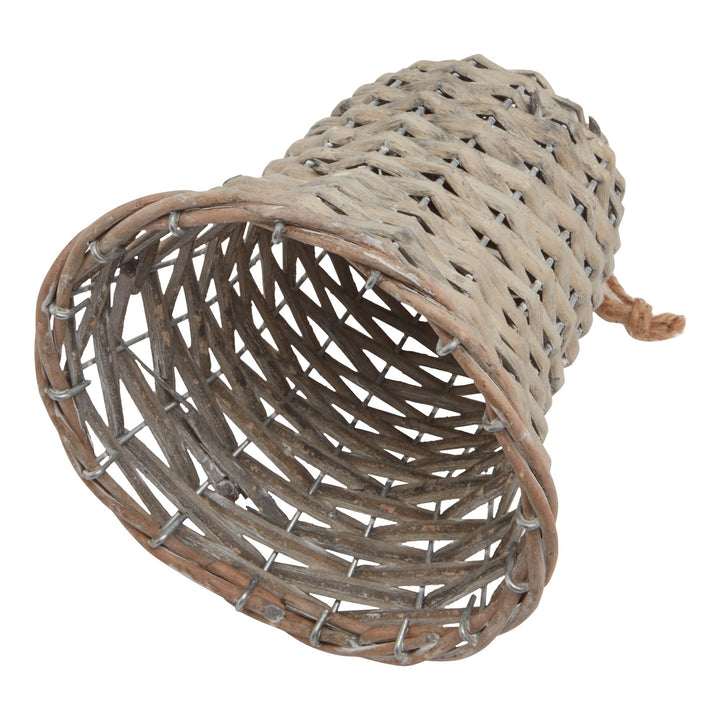 The Noel Collection Large Wicker Bell Decoration