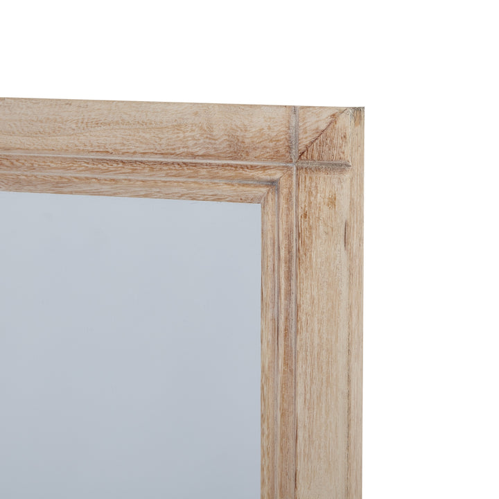 Washed Wood Large Window Mirror