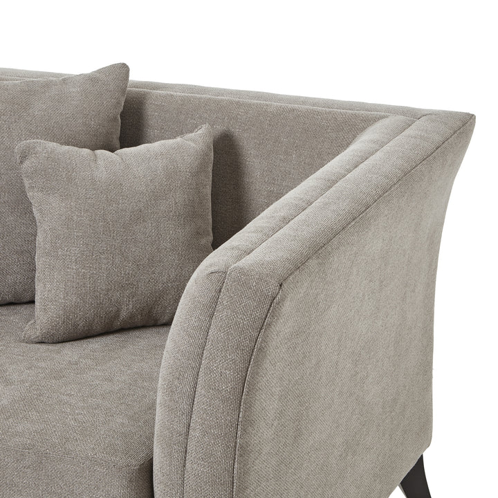 Vesper Taupe Cushion Back Snuggle Chair