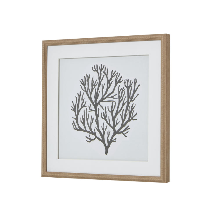 Atol Coral Art Mounted In Beaded Frame