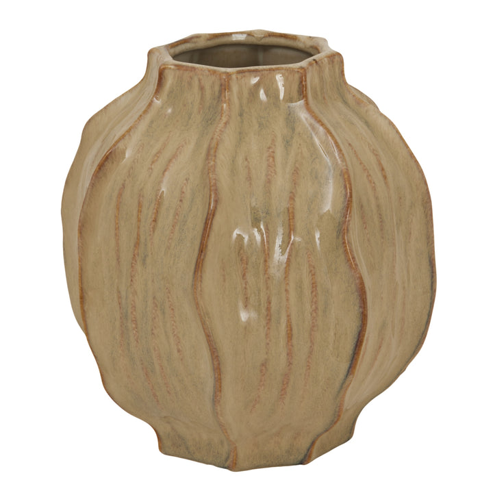 Sabbia Collection Squat Seed Pod Vase