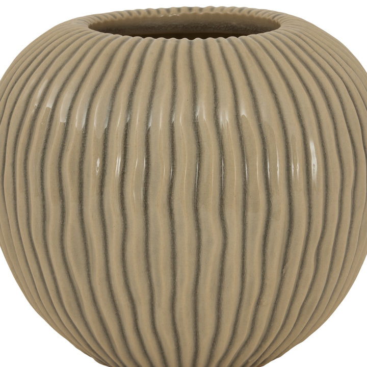 Pallida Collection Small Striped Vase