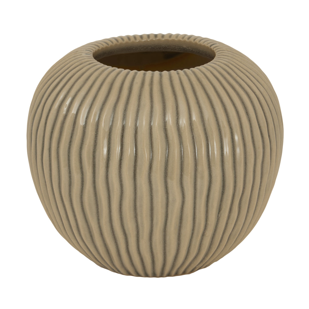 Pallida Collection Small Striped Vase