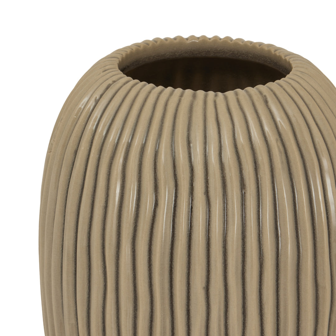 Pallida Collection Large Striped Vase