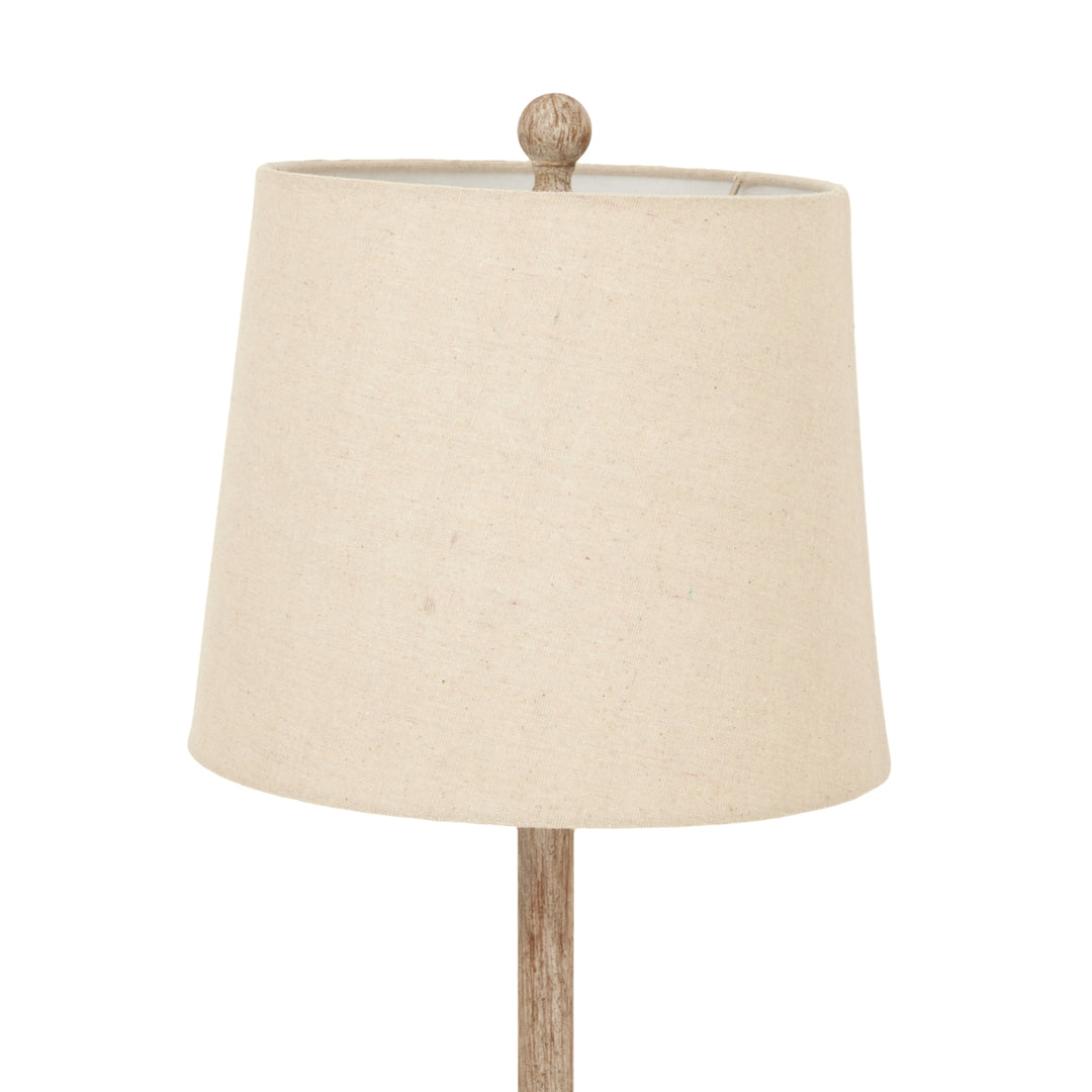 Chiaro Candlestick Table Lamp With Linen Shade