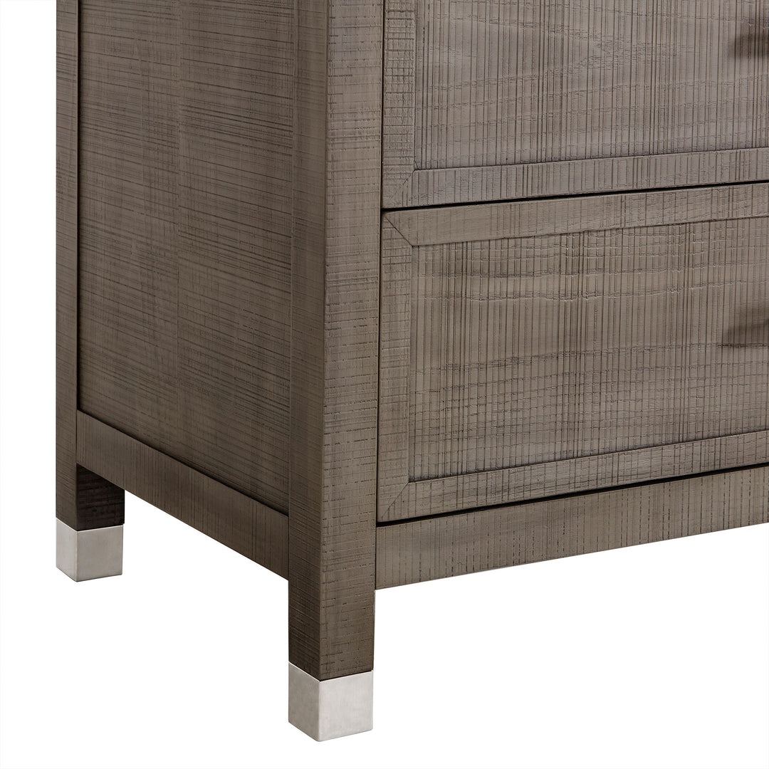 Raffles Grey Nightstand