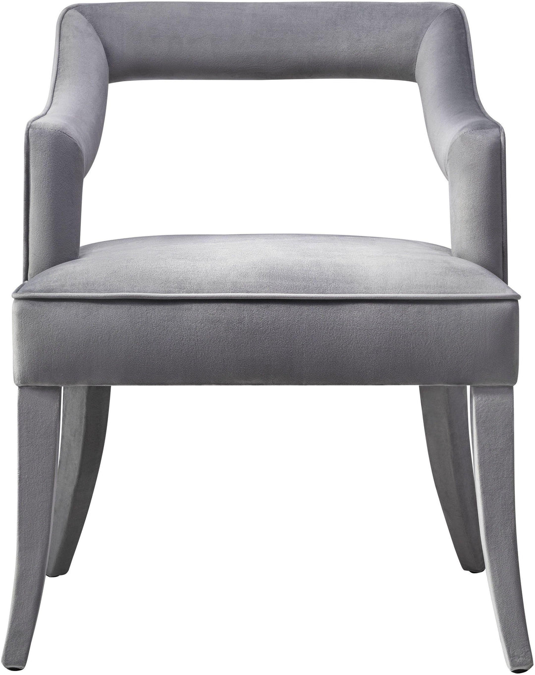 Tiffany Grey Velvet Chair