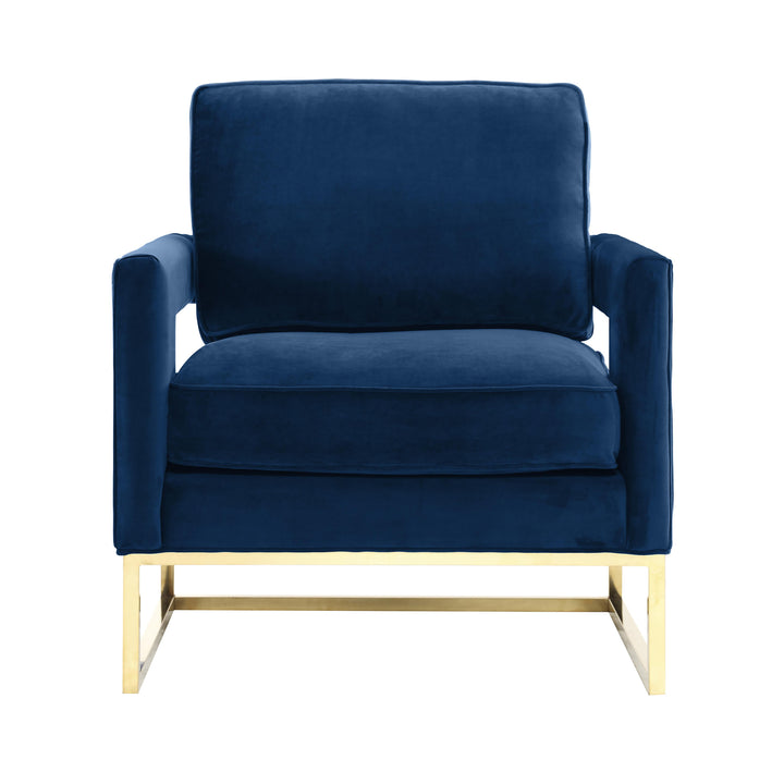 Avery Navy Velvet Chair