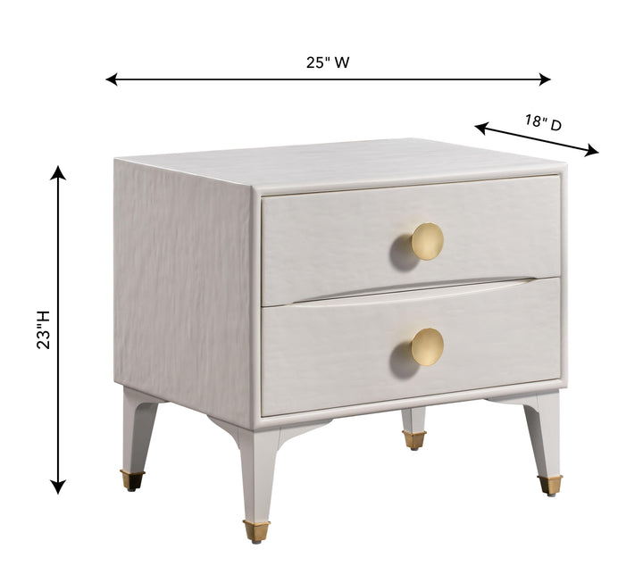 Divine White Nightstand