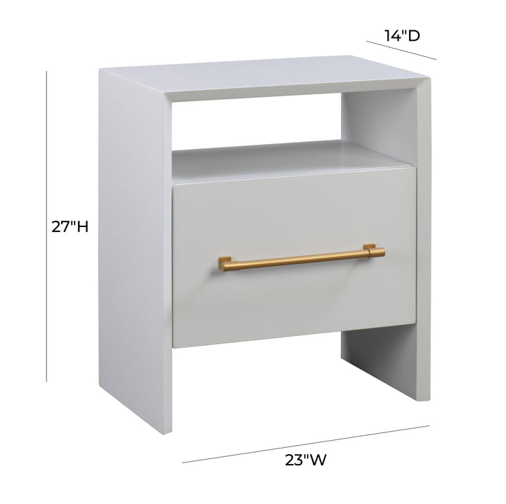 Libre White Nightstand