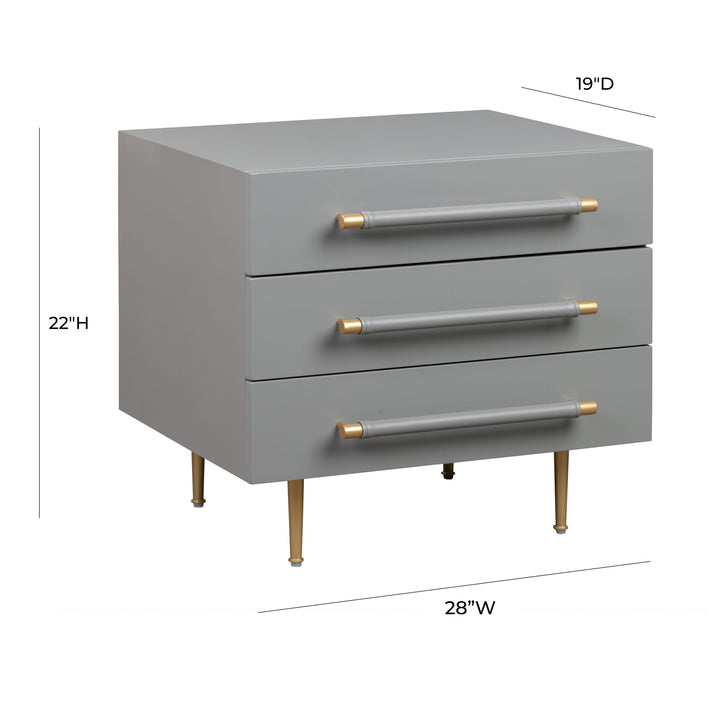 Trident Grey Nightstand