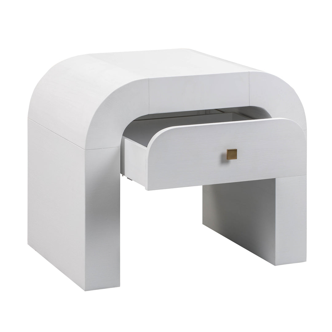 Hump White Nightstand