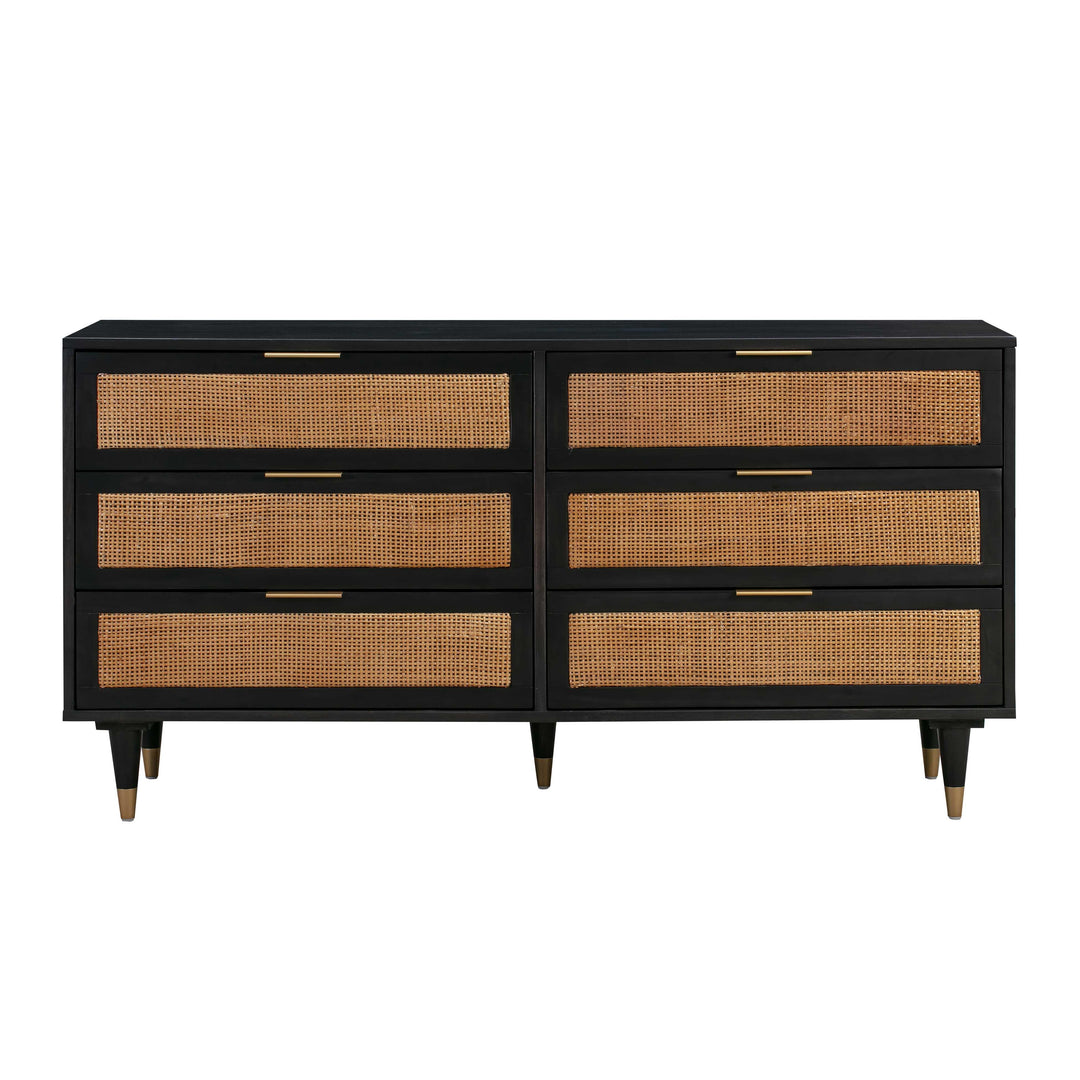 Sierra Noir 6 Drawer Dresser