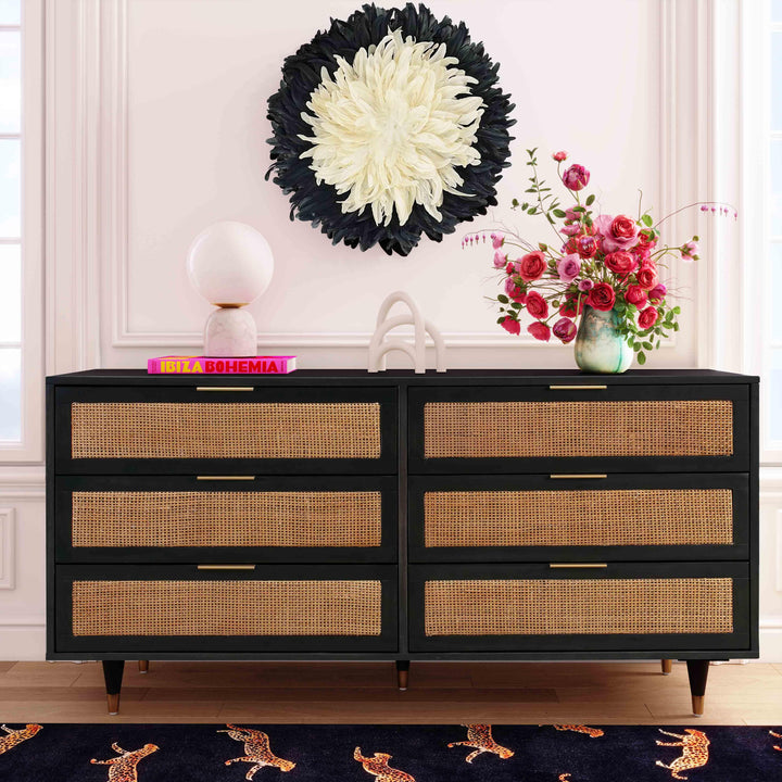 Sierra Noir 6 Drawer Dresser