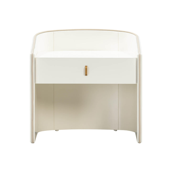 Collins Cream Lacquer Nightstand