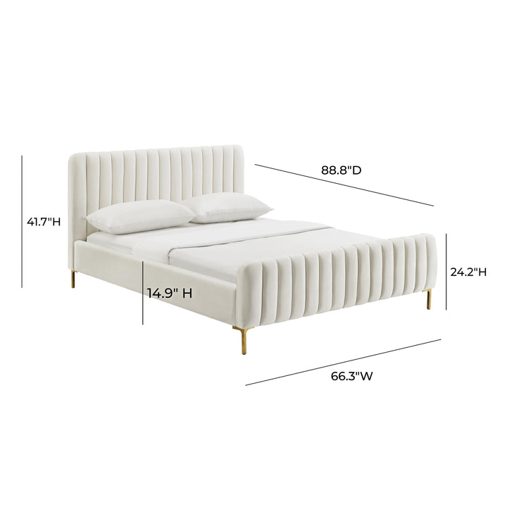 Angela Cream Bed in UK King