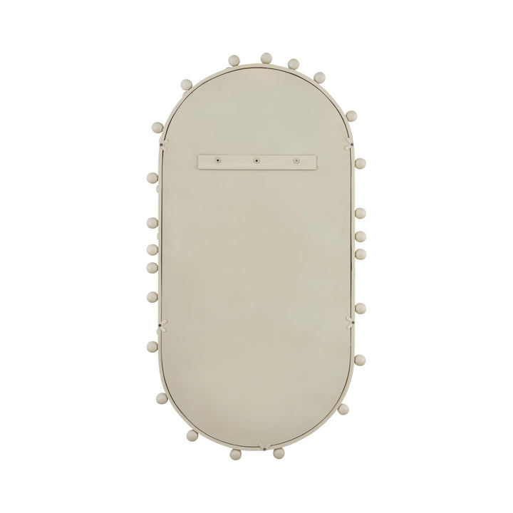 Bubbles Ivory Large Oval Wall Mirror - UK