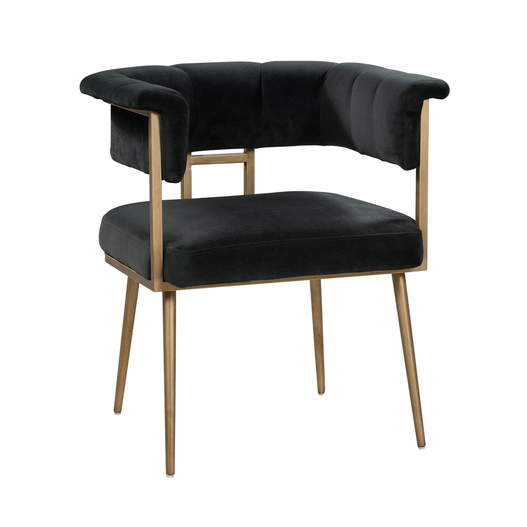 Astrid Grey Velvet Chair