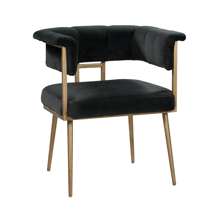 Astrid Grey Velvet Chair