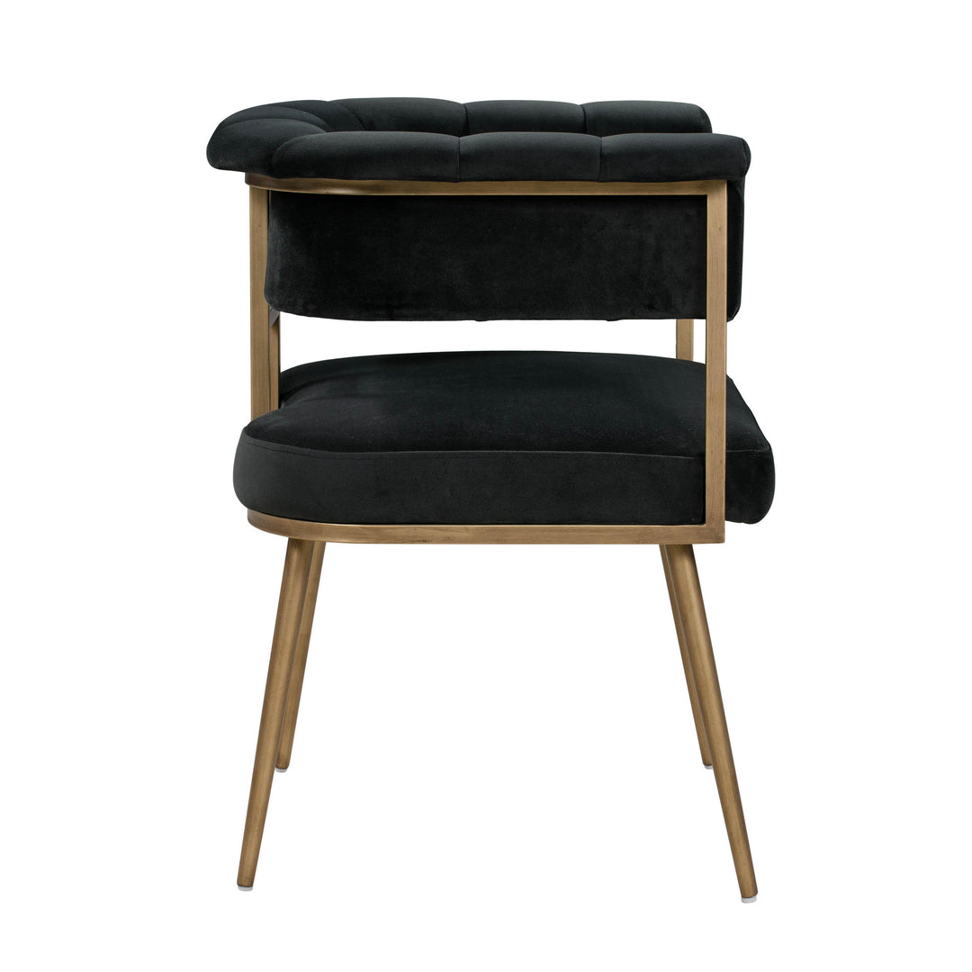 Astrid Grey Velvet Chair