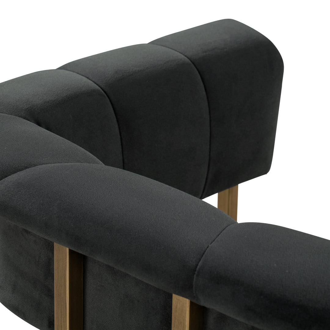 Astrid Grey Velvet Chair