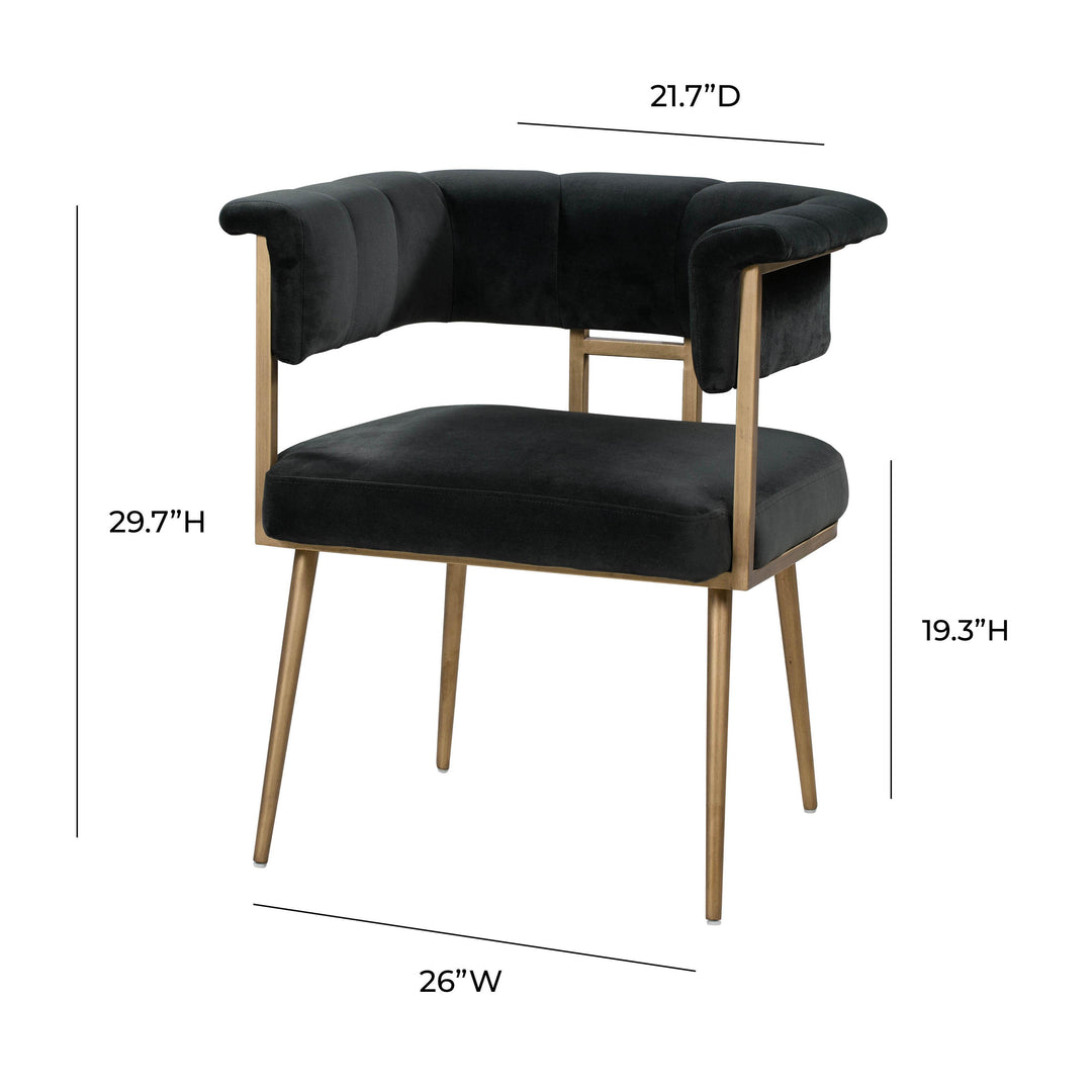 Astrid Grey Velvet Chair