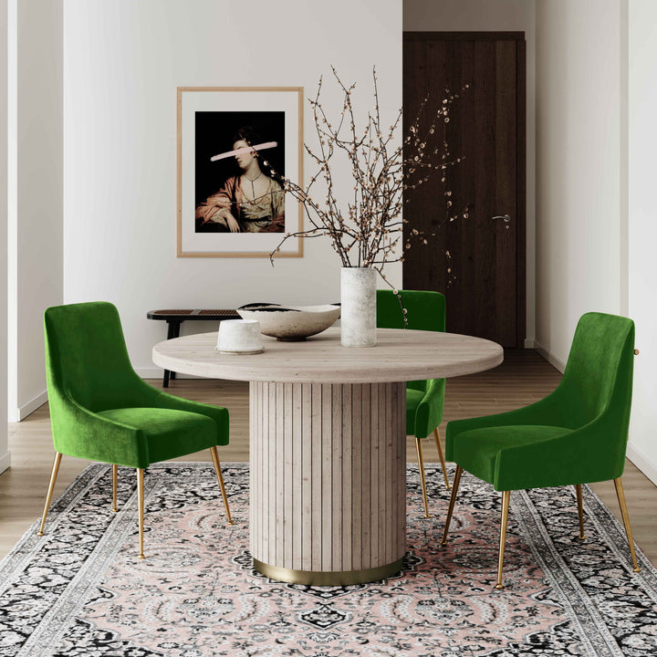 Beatrix Green Velvet Side Chair