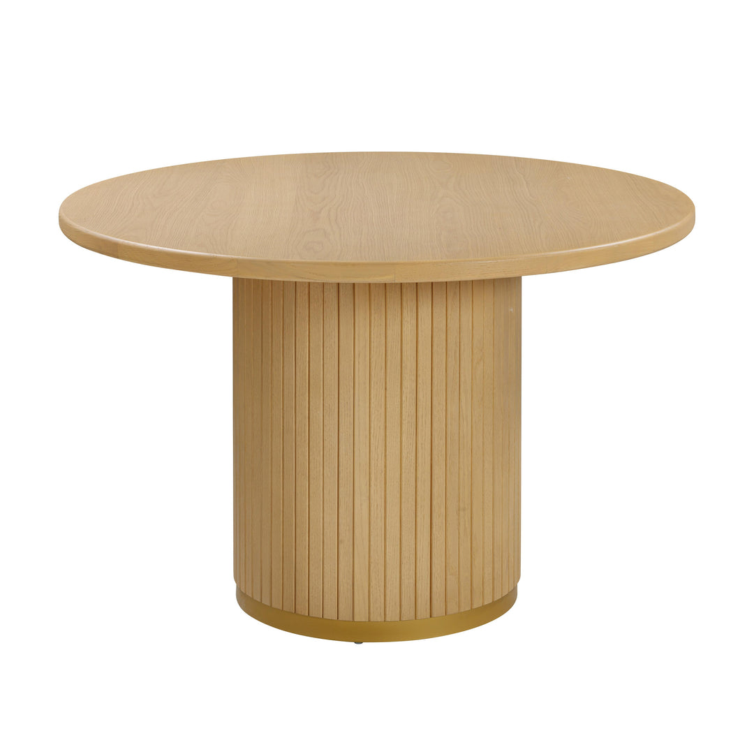 Chelsea Natural Oak Wood Round Dining Table