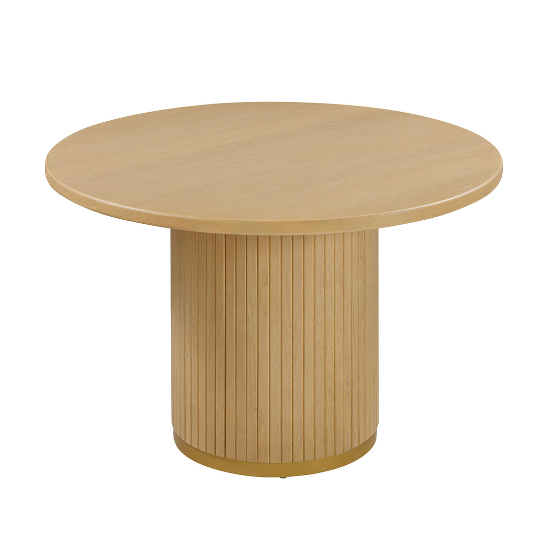 Chelsea Natural Oak Wood Round Dining Table