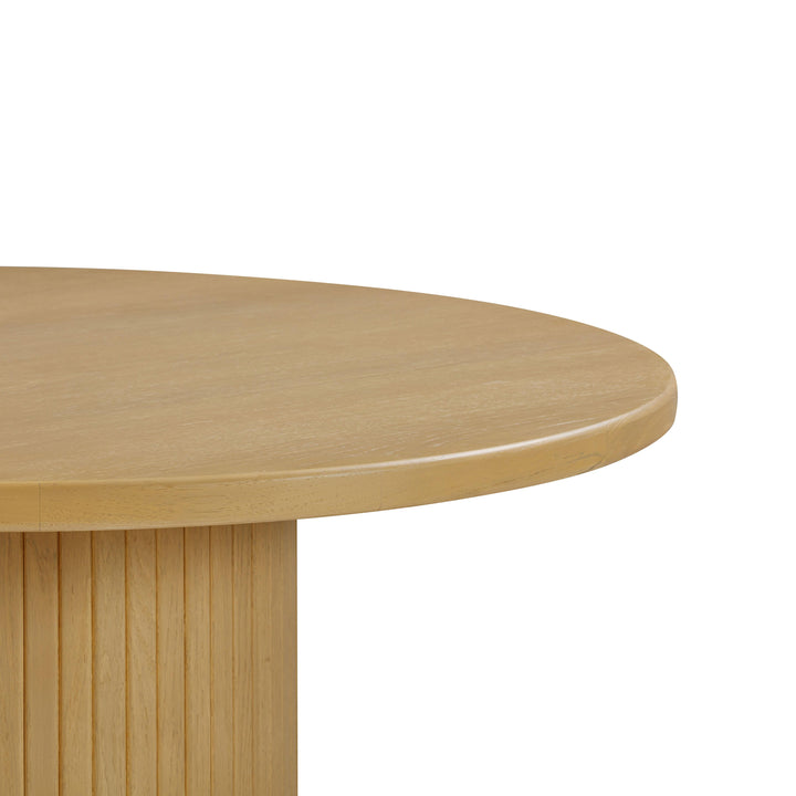 Chelsea Natural Oak Wood Round Dining Table