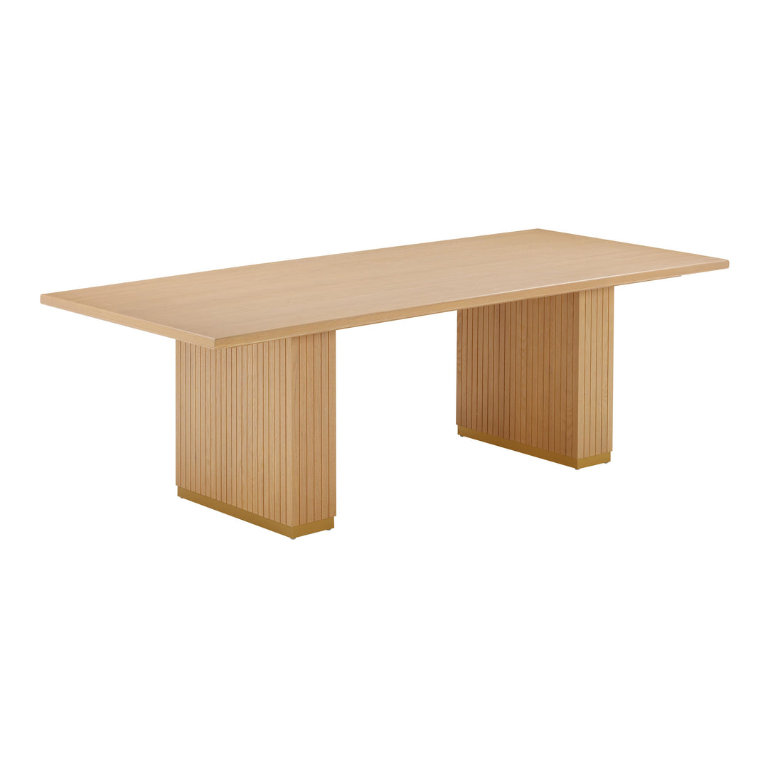 Chelsea Natural Oak Wood Rectangular Dining Table