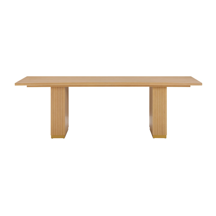 Chelsea Natural Oak Wood Rectangular Dining Table