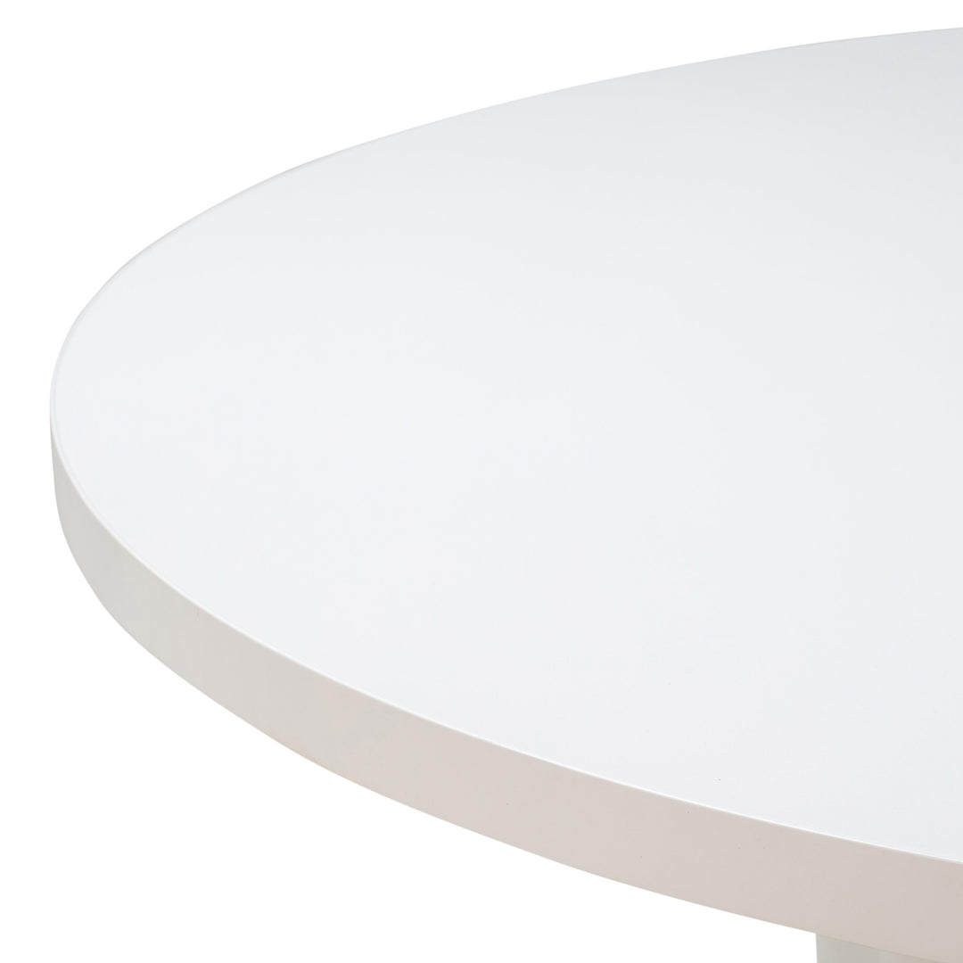 Kali 55 Inch White Round Dining Table