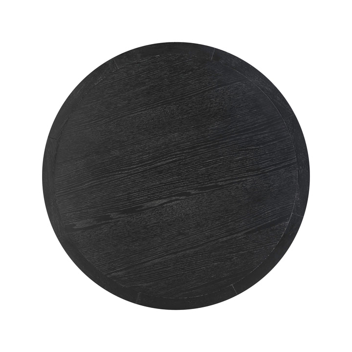 Sahara Black Oak Round Dining Table