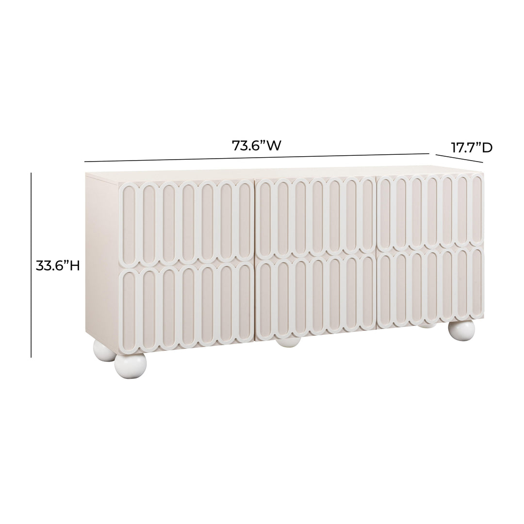 Tori Motif Taupe Buffet