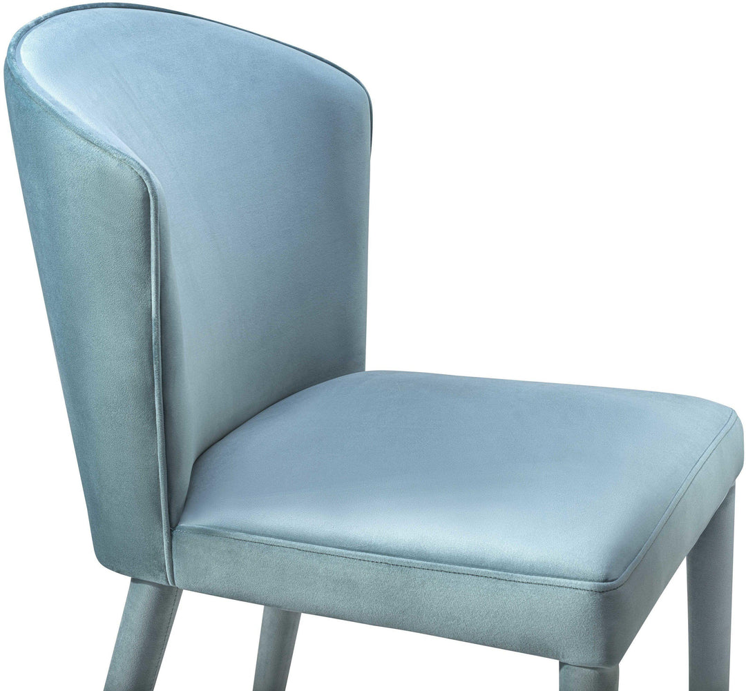 Metropolitan Sea Blue Velvet Chair