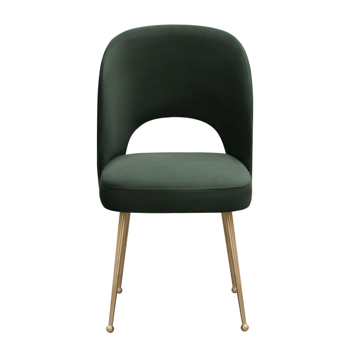 Swell Forest Green Velvet Chair