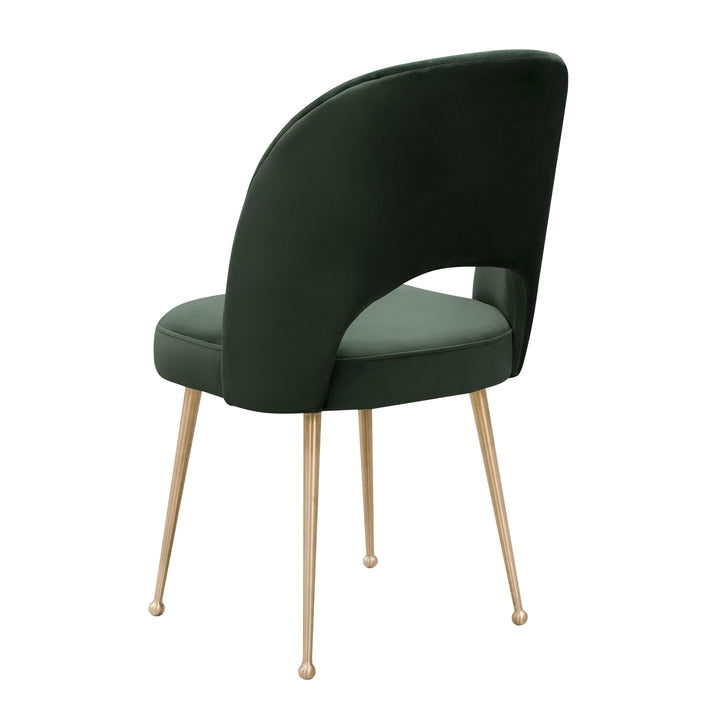 Swell Forest Green Velvet Chair