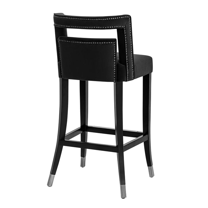 Hart Black Velvet Counter Stool