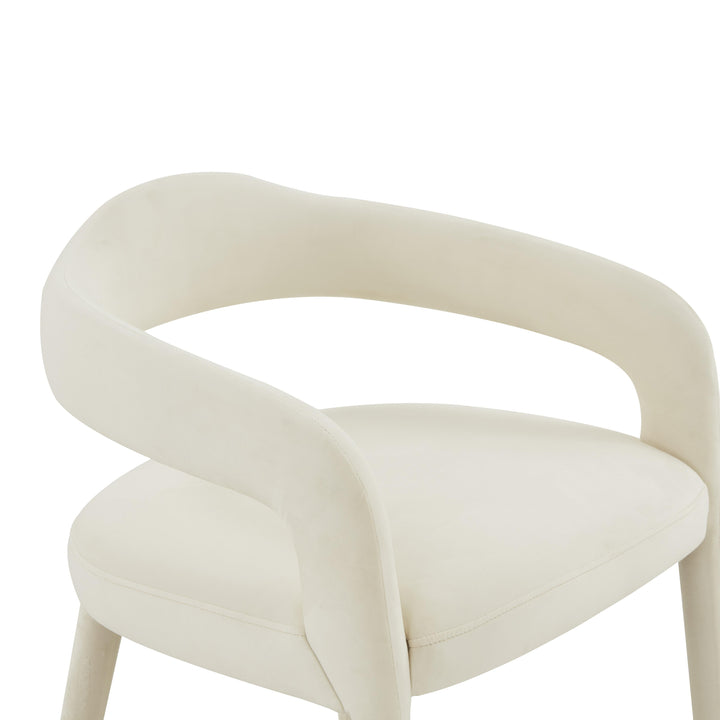 Lucia Cream Velvet Dining Chair